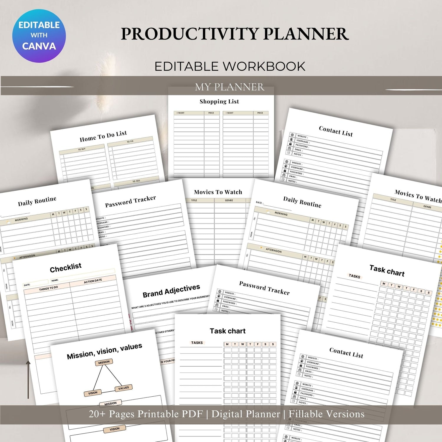 Planners & Workbooks