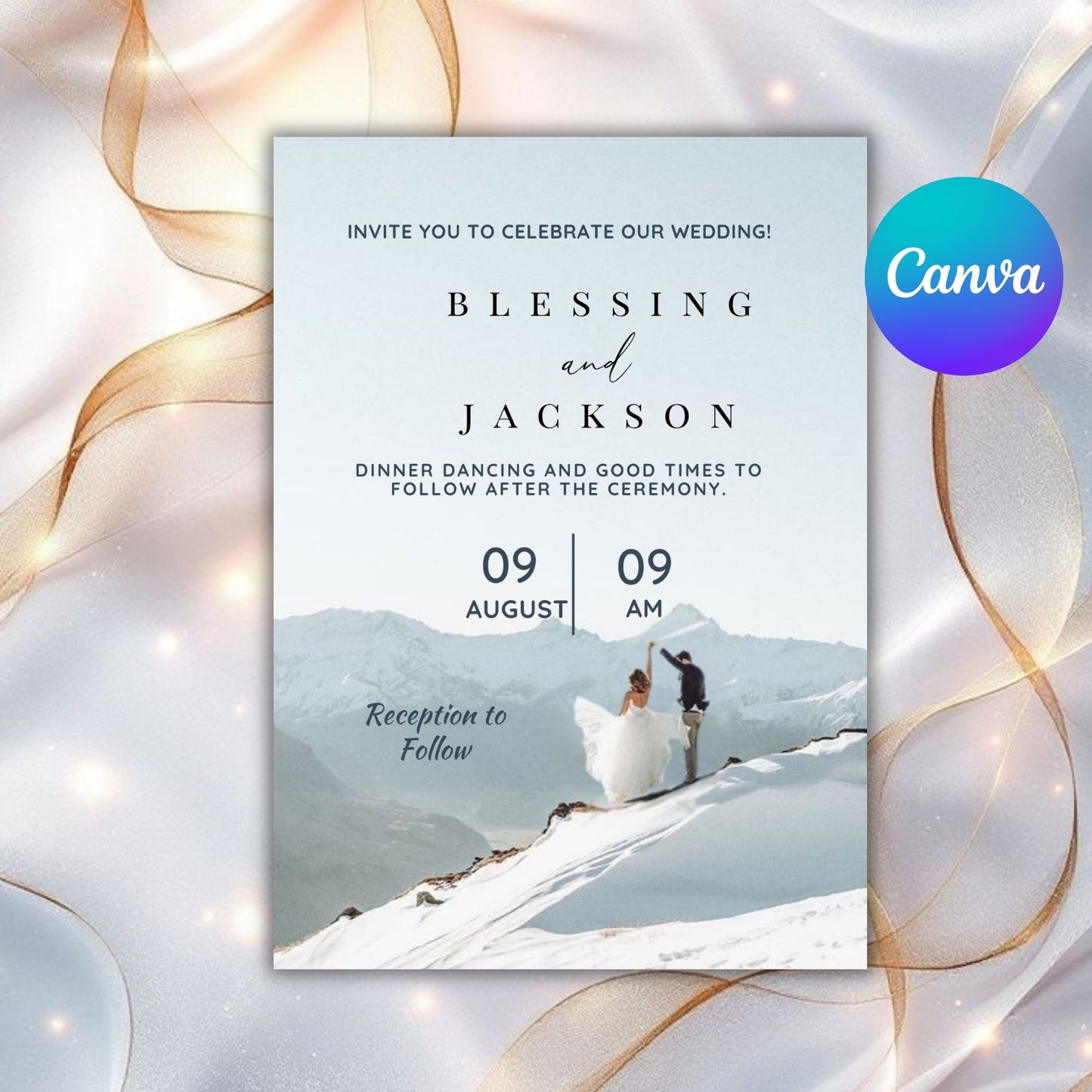 Frozen Shore Wedding Invitation