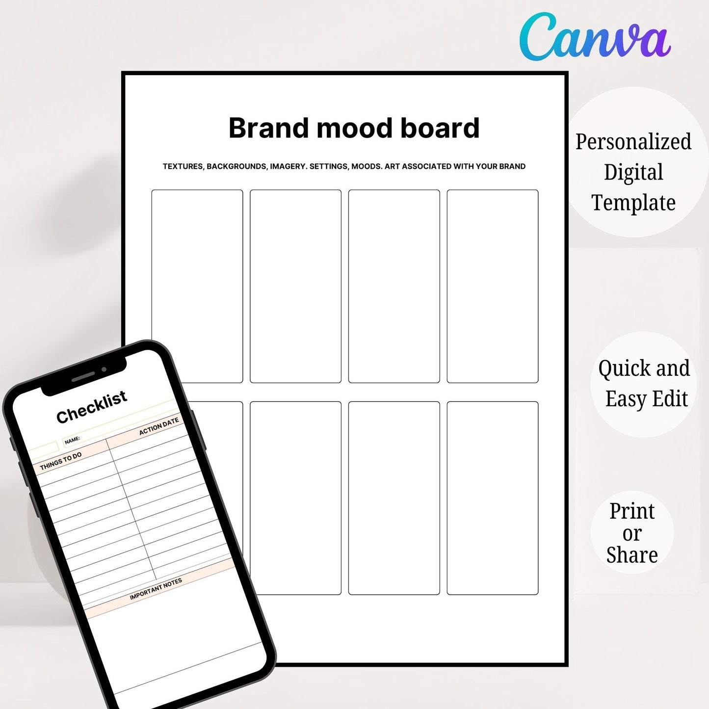 Branding Planner Printable – Brand Identity & Strategy Workbook for Small Business | PDF Download