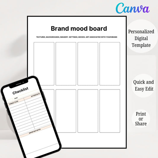 Branding Planner Printable – Brand Identity & Strategy Workbook for Small Business | PDF Download