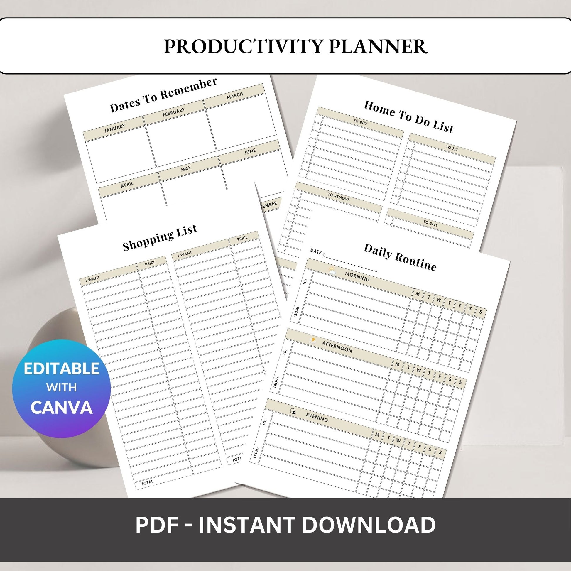 Productivity Planner