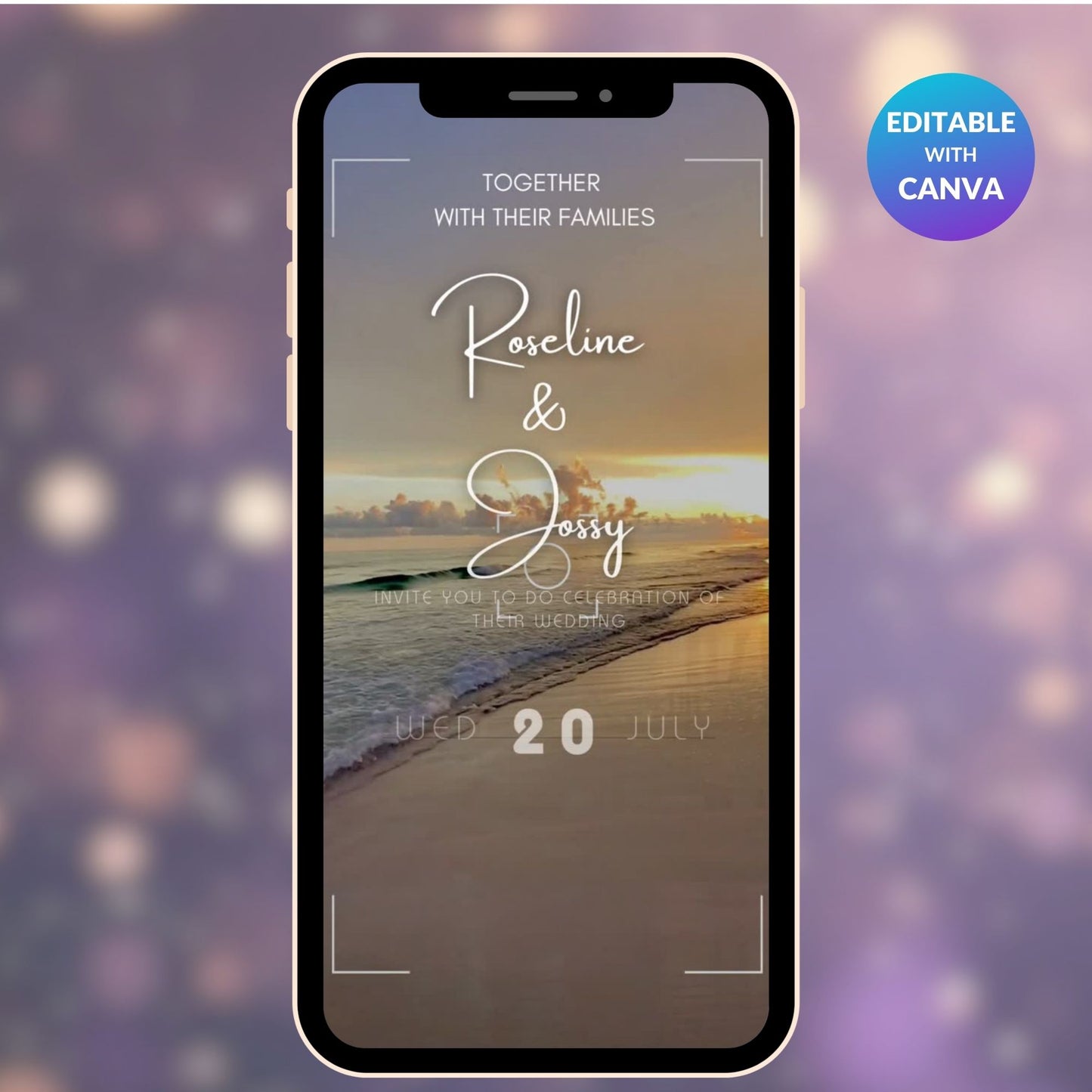 SEA VIEW WEDDING INVITATION VIDEO TEMPLATE
