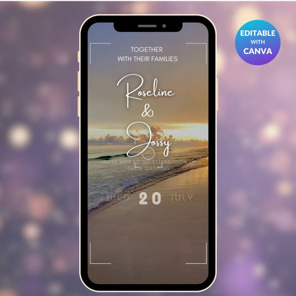 SEA VIEW WEDDING INVITATION VIDEO TEMPLATE