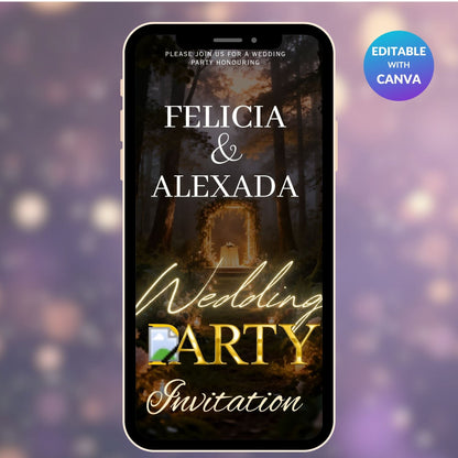 Forest Mobile Wedding Invitation