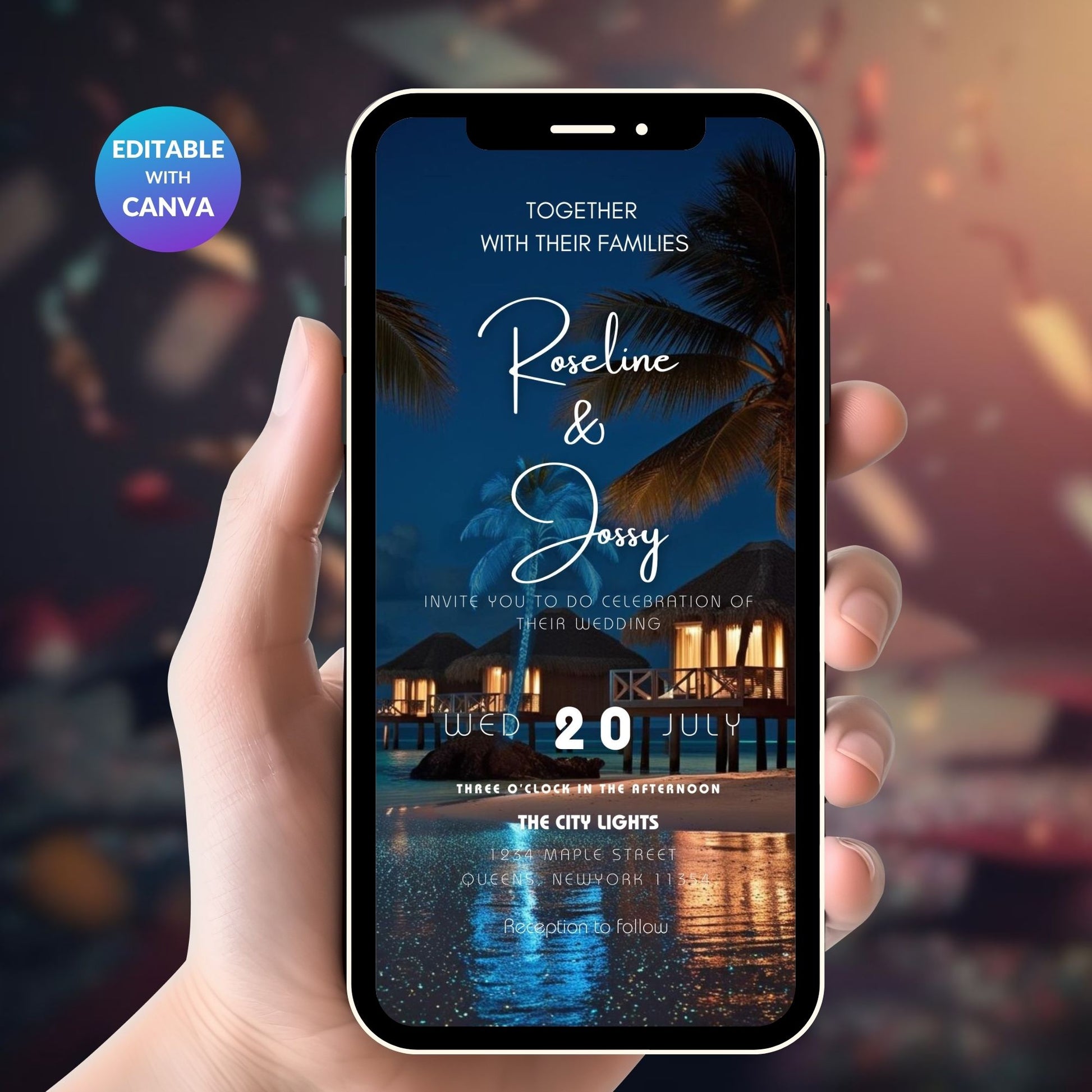 SEA VIEW WEDDING INVITATION VIDEO TEMPLATE