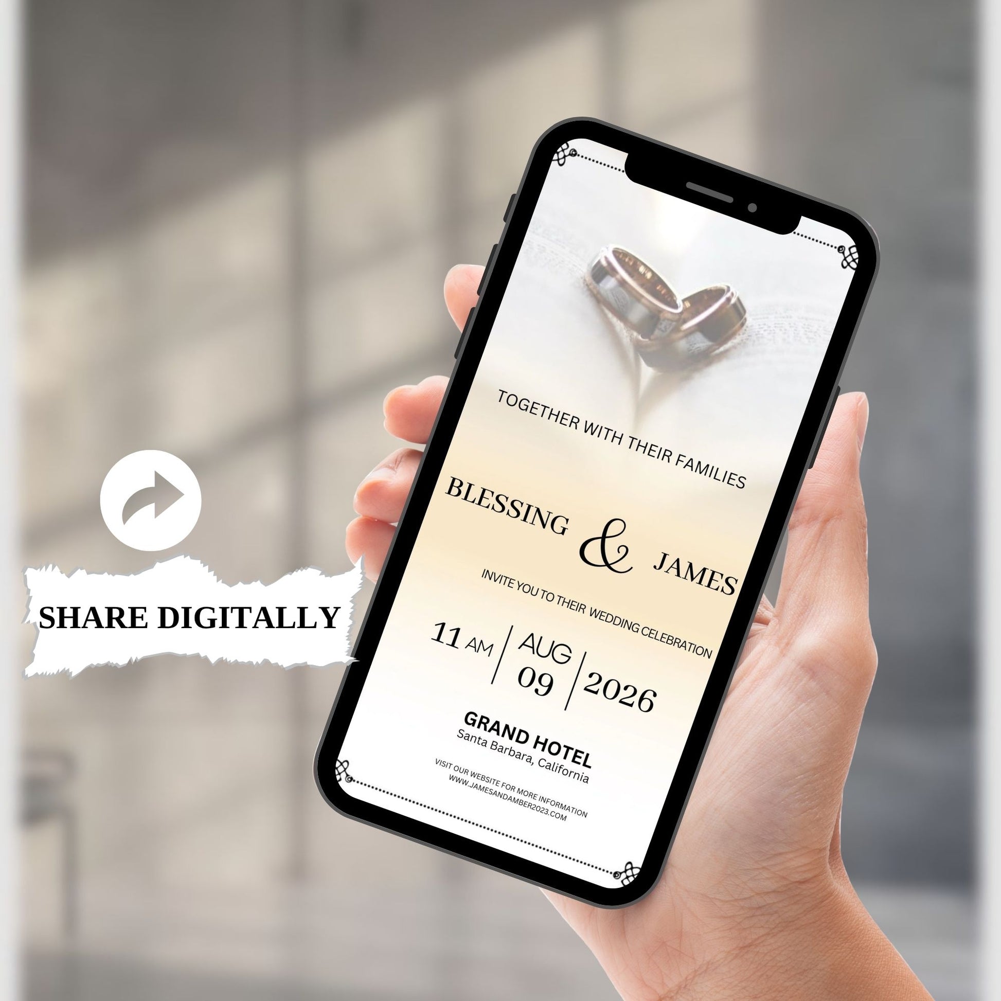 MOBILE WEDDING INVITATION