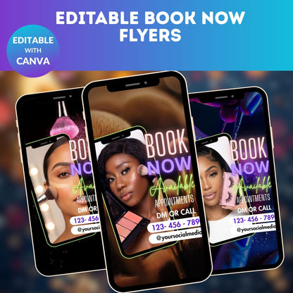 Editable Book now Flyer
