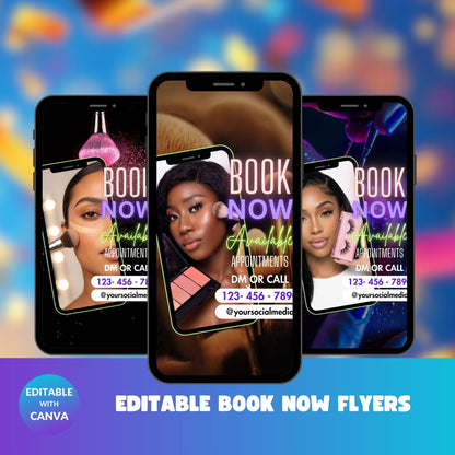 Editable Book now Flyer
