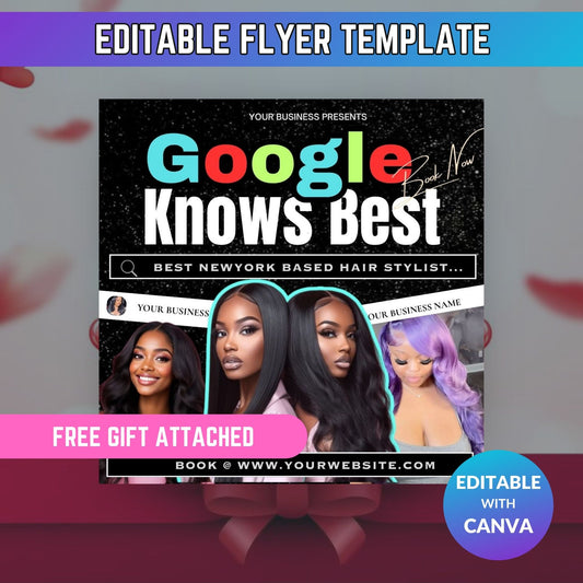 Google Knows Best Hair Flyer