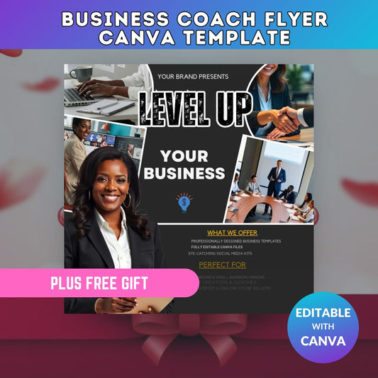 Business Coach Flyer Canva Template