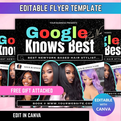 Google Knows Best Hair Flyer