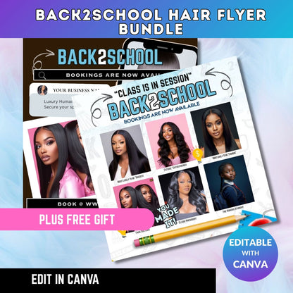 Back2School Hair Flyer Bundle