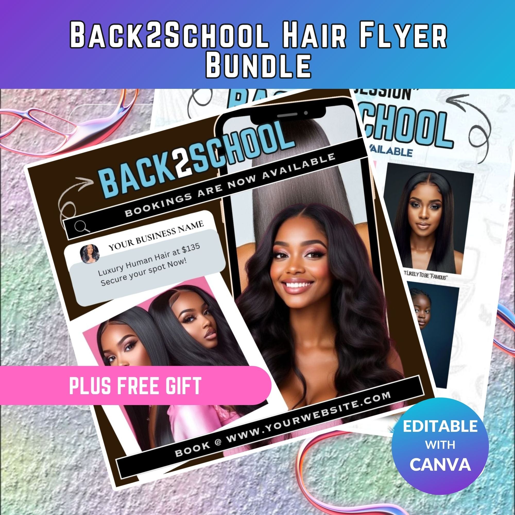 Back2School Hair Flyer Bundle