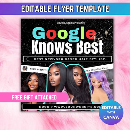 Google Knows Best Hair Flyer