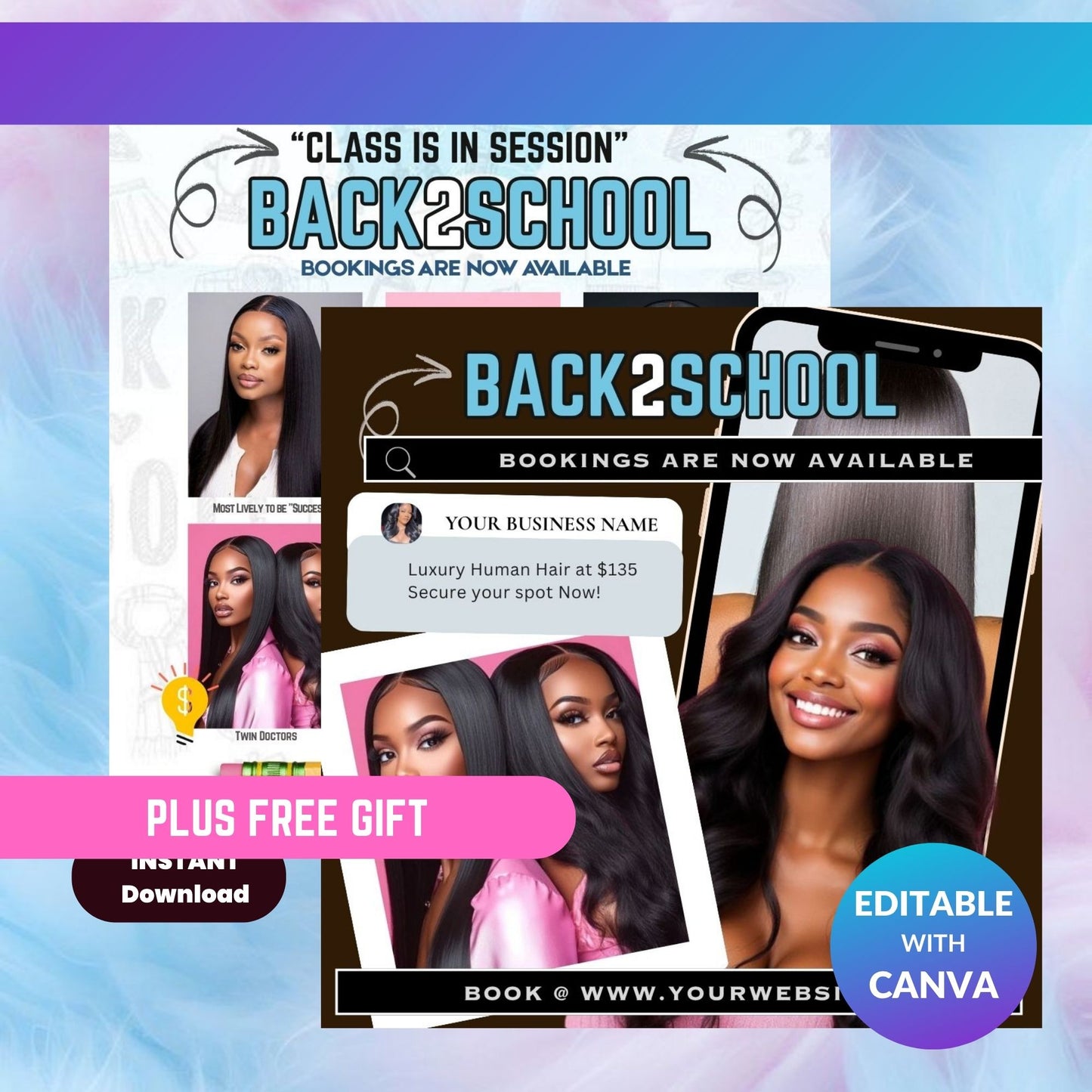 Back2School Hair Flyer Bundle