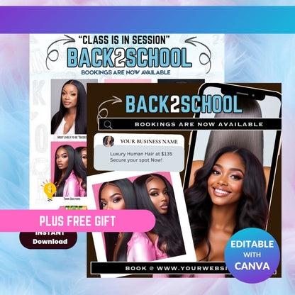 Back2School Hair Flyer Bundle