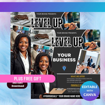 Business Coach Flyer Canva Template