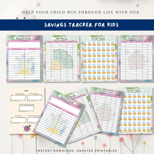Savings Tracker For Kids