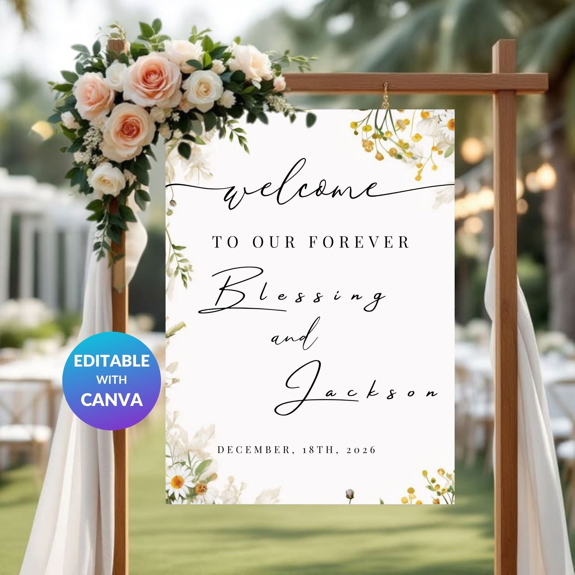 Wedding Welcome Sign