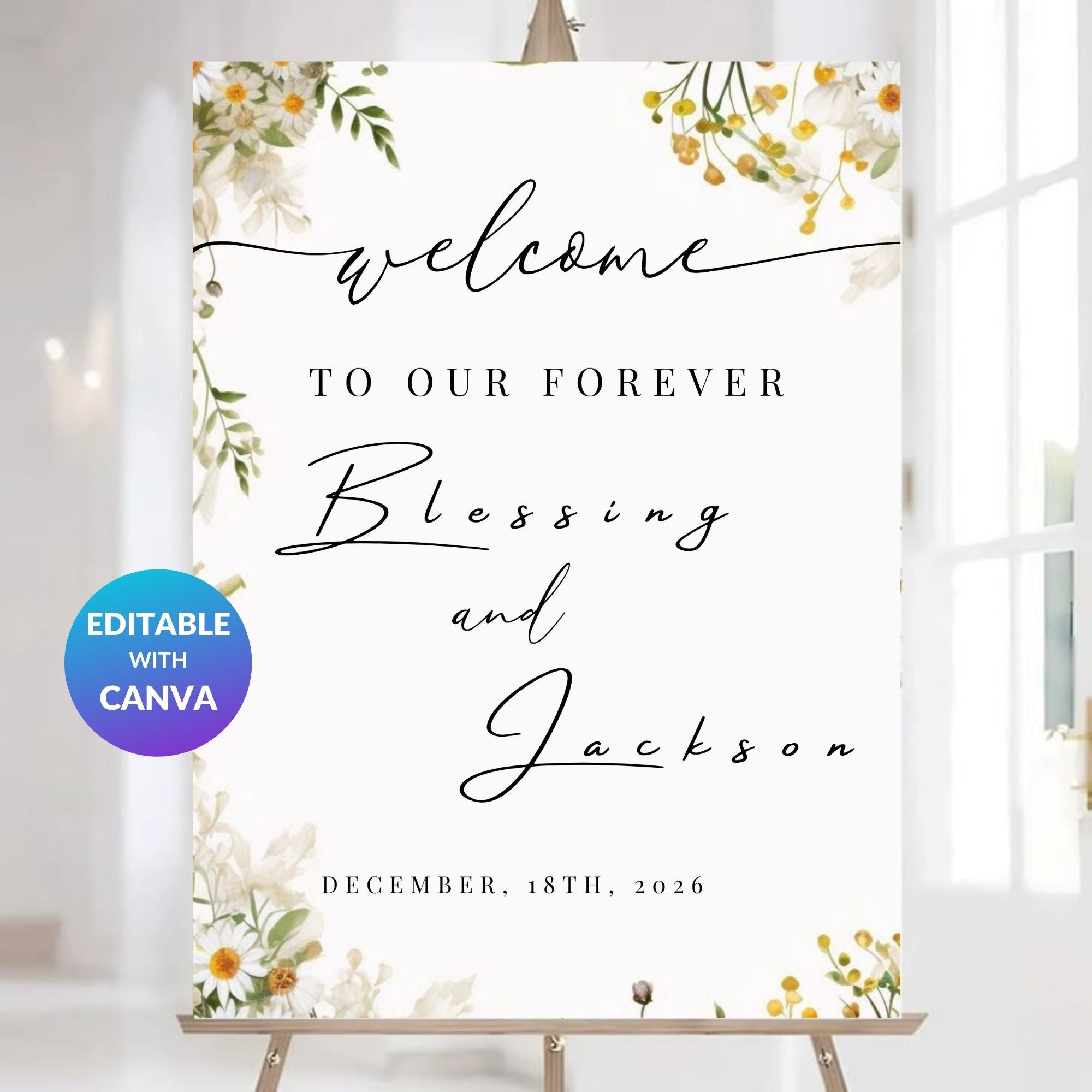 Wedding Welcome Sign