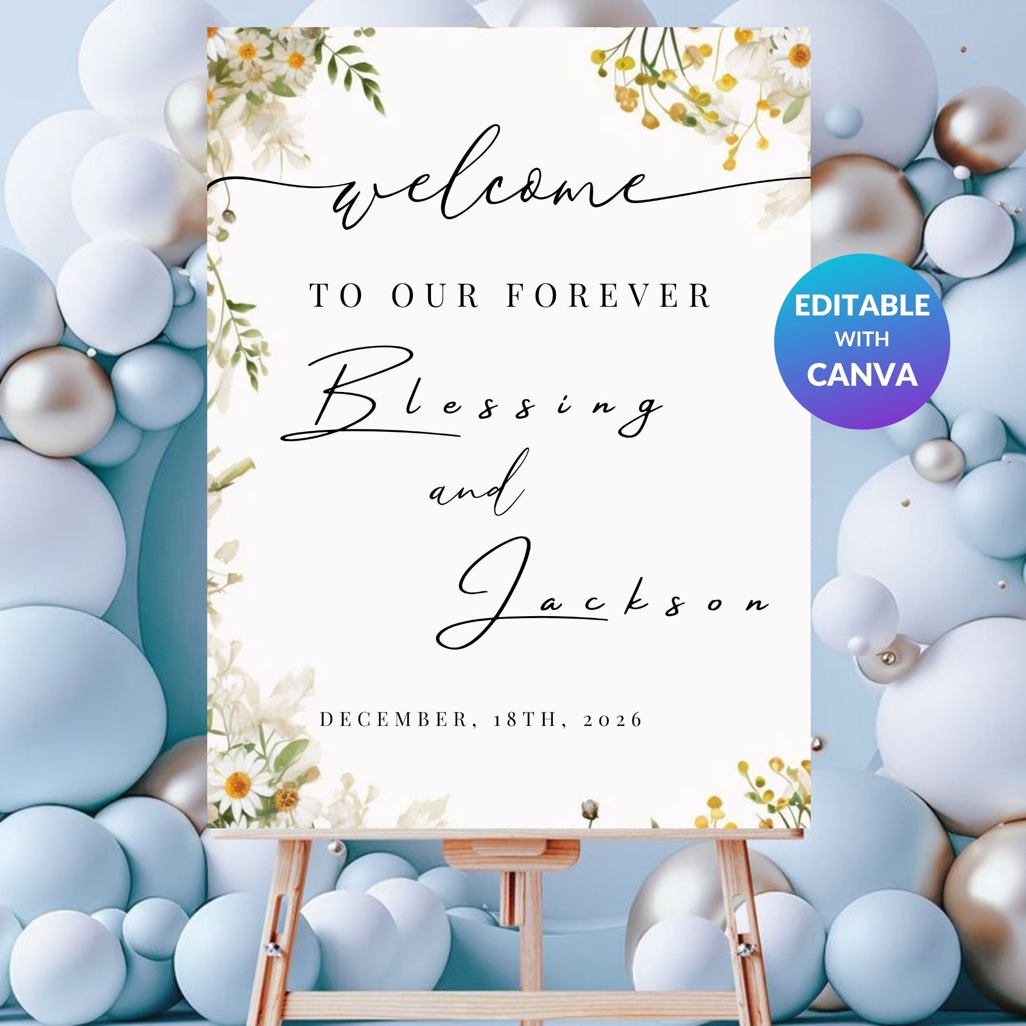 Wedding Welcome Sign