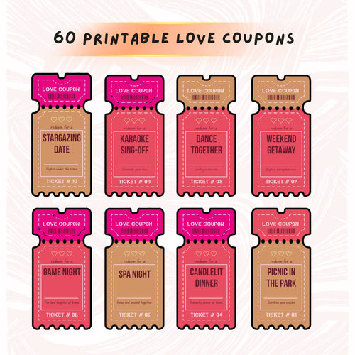 LOVE COUPON 60 cards