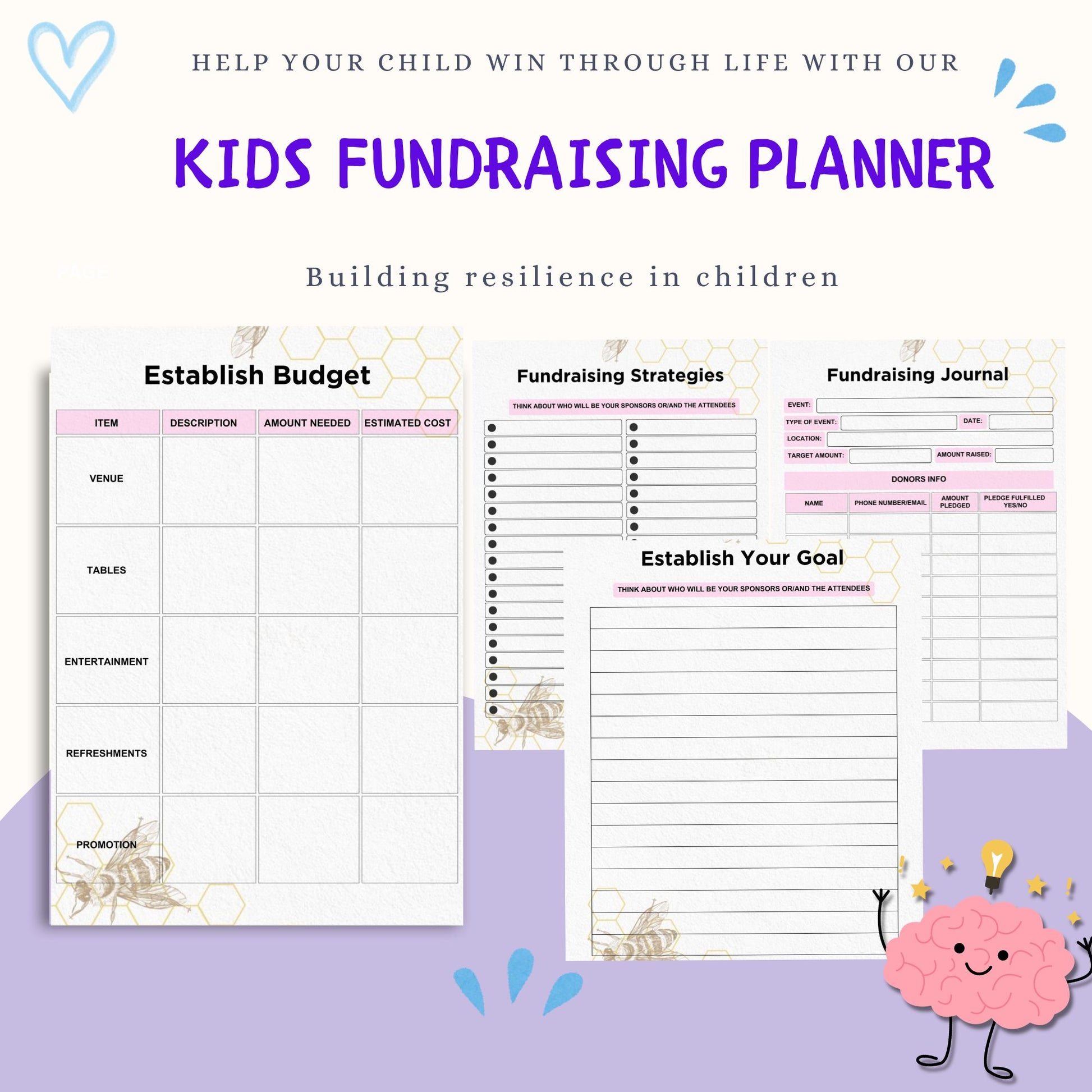 Kids Fundraising Planner