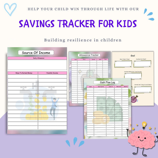 Savings Tracker For Kids