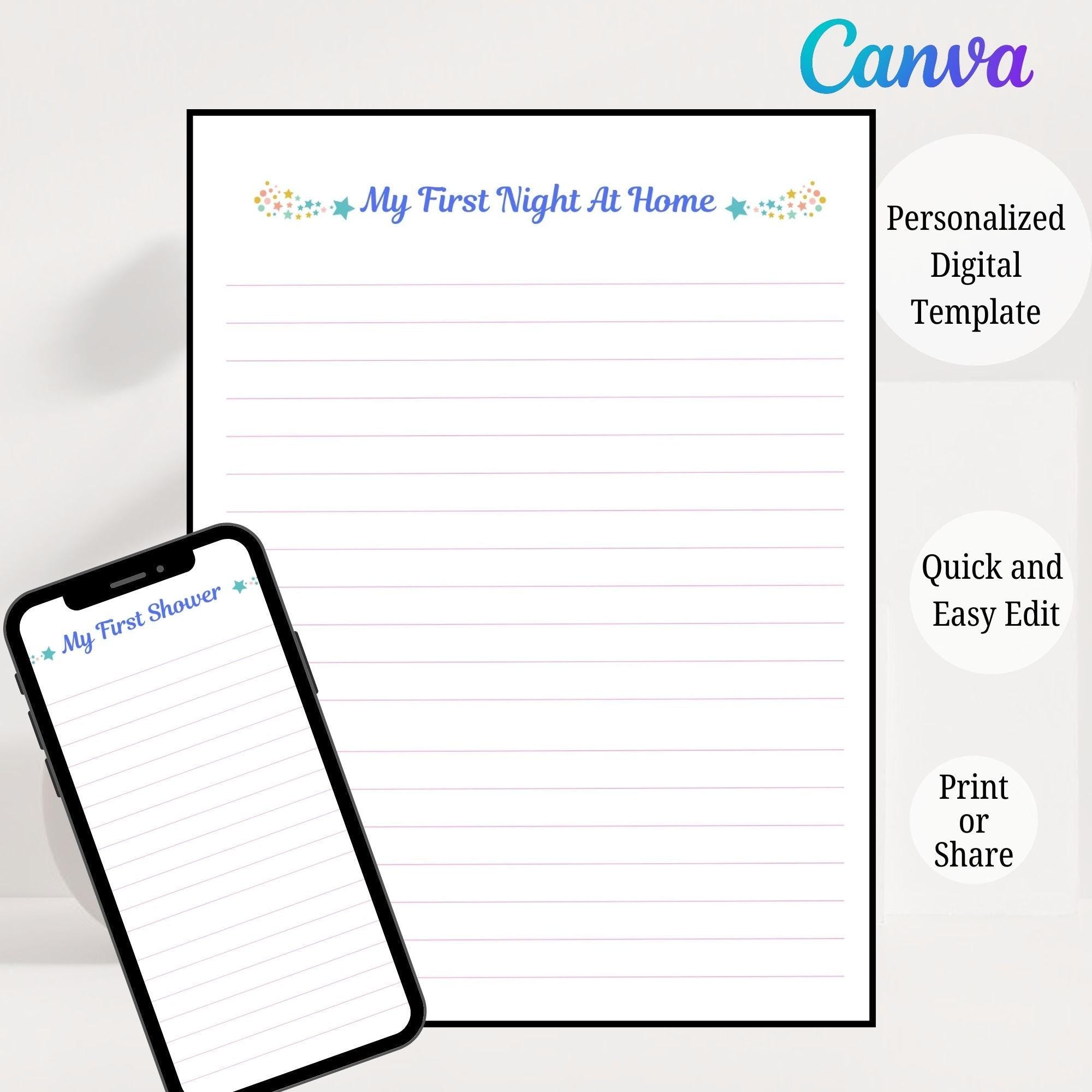 Baby Milestone Journal – Soft Neutral Memory Book (Printable PDF)