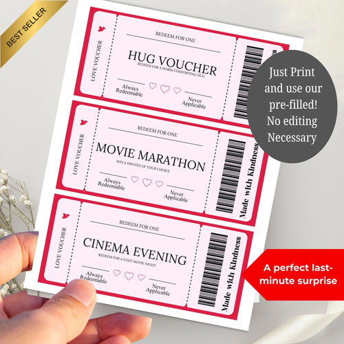 Made with Kindness love Coupon 11 cards