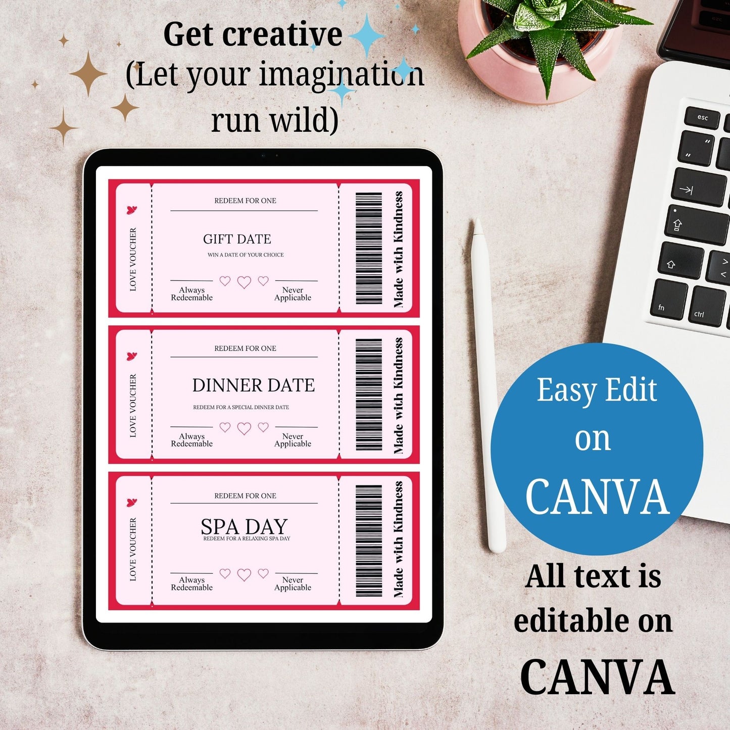 Made with Kindness love Coupon 11 cards