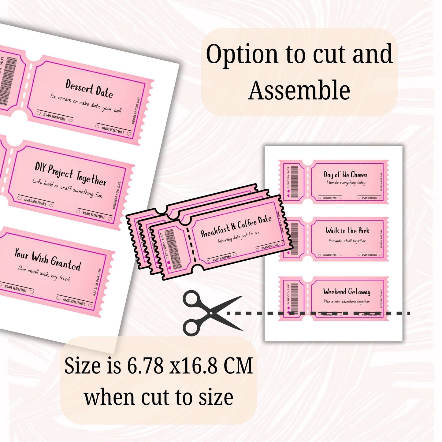 Love Coupon Valentines 20 cards