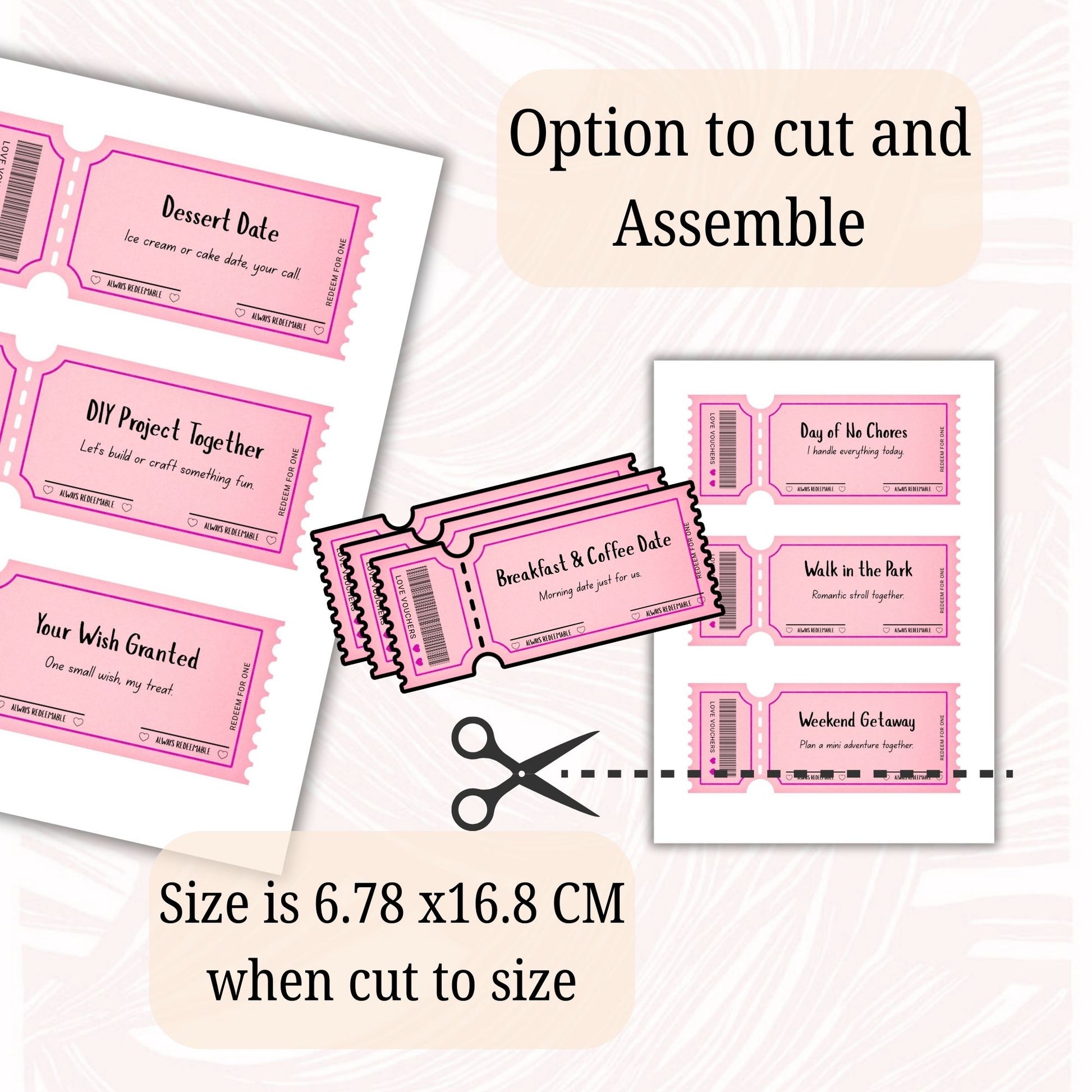 Love Coupon Valentines 20 cards