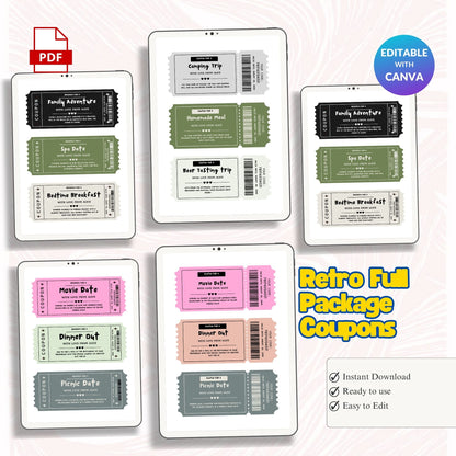 Retro Full Package Coupons 15 cards