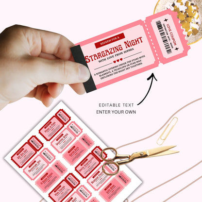 Retro Love Coupons 36 cards