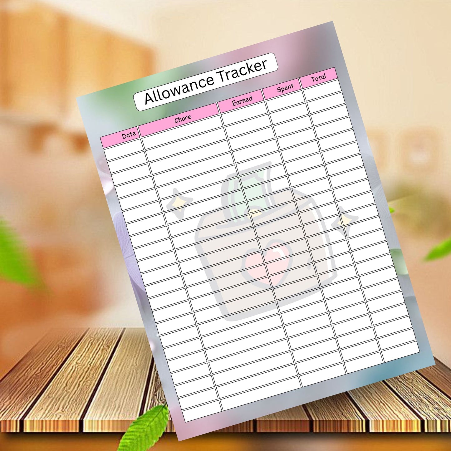 Savings Tracker For Kids