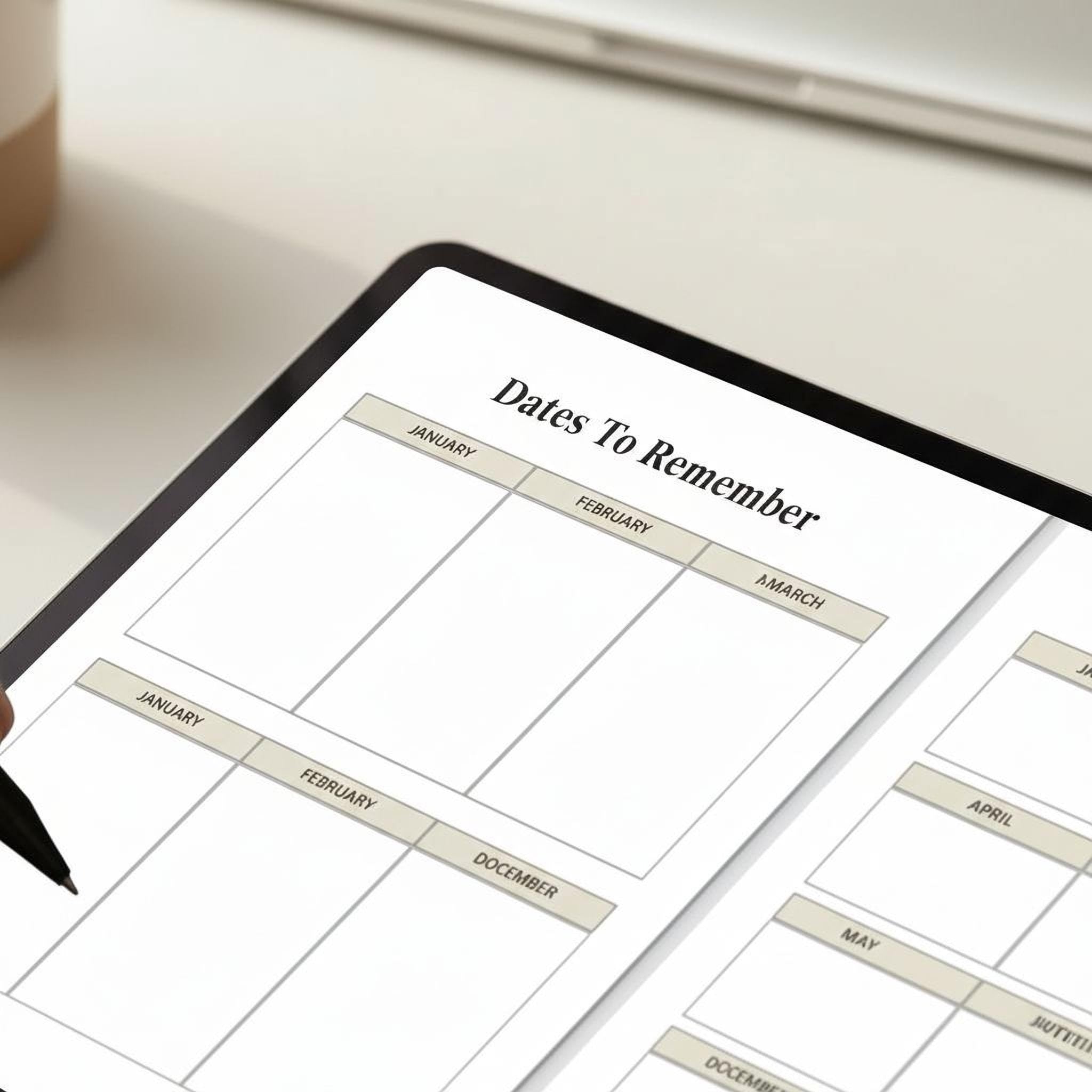 Daily Task Organizer Printable — Goal Setting & Time Blocking Planner PDF, Instant Download