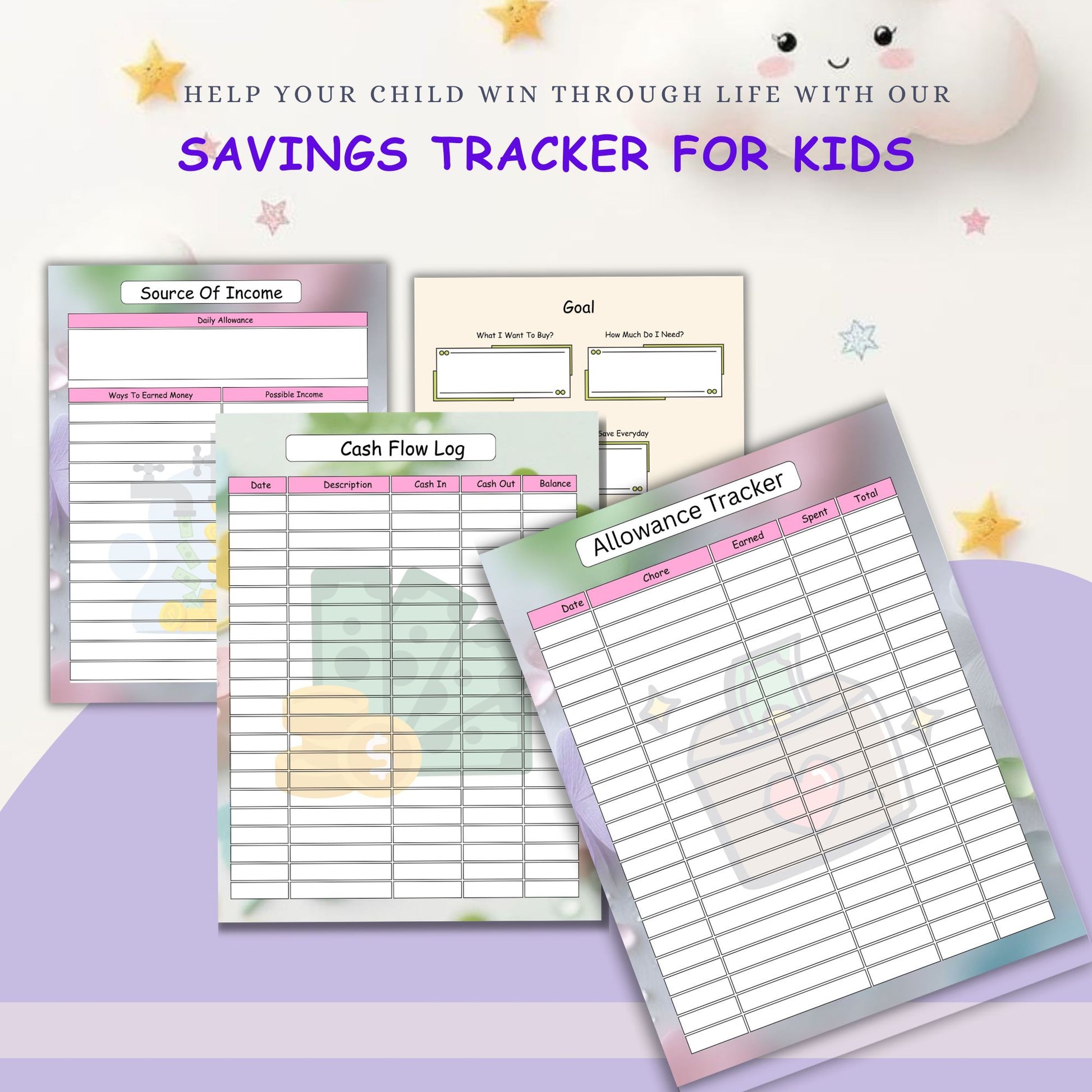 Savings Tracker For Kids