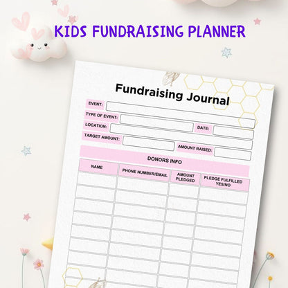 Kids Fundraising Planner
