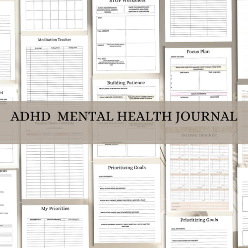 ADHD Planner – Mood Tracker & Daily Planner (Printable PDF)