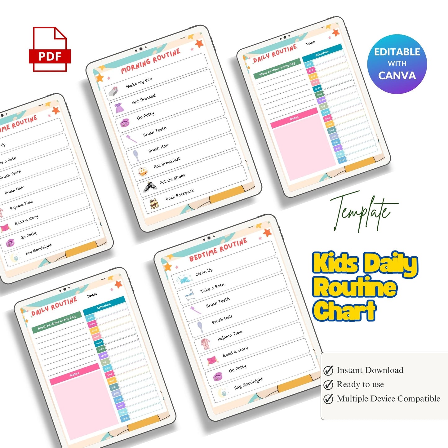 Kids Daily Routine Chart
