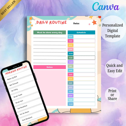 Kids Daily Routine Chart