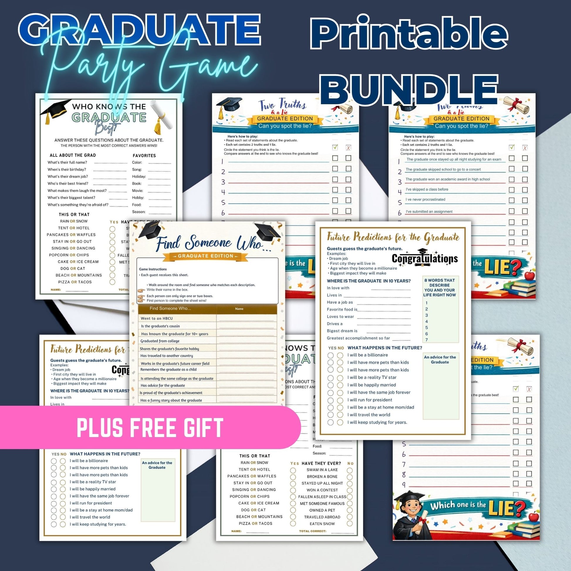 GRADUATE PARTY GAME BUNDLE