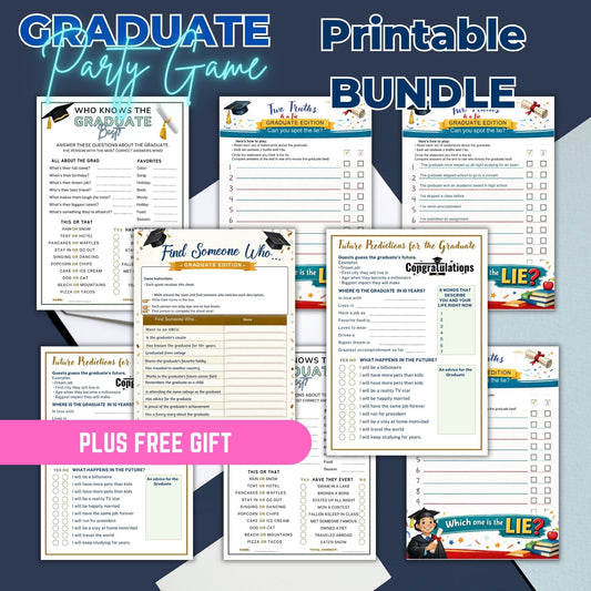 GRADUATE PARTY GAME BUNDLE