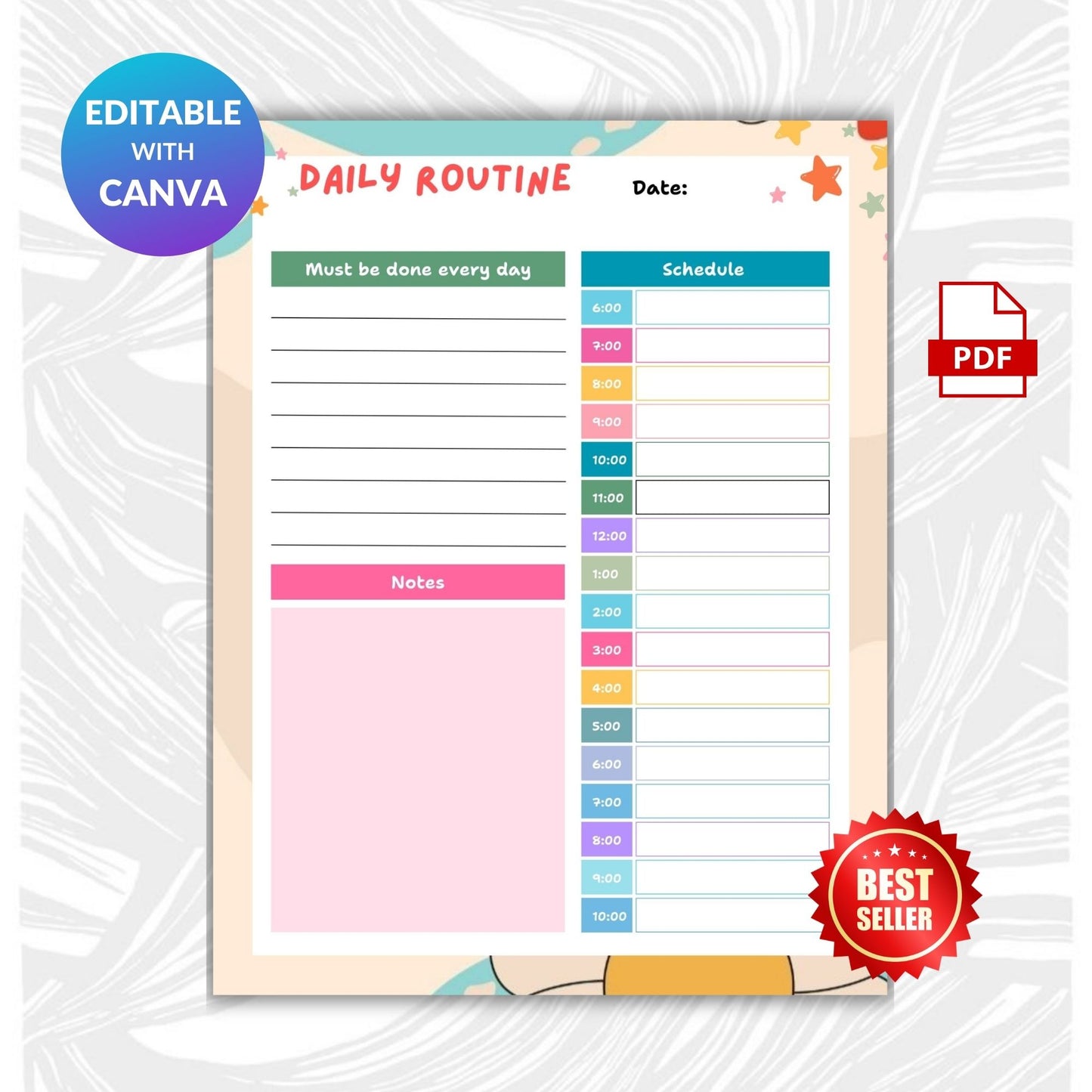 Kids Daily Routine Chart