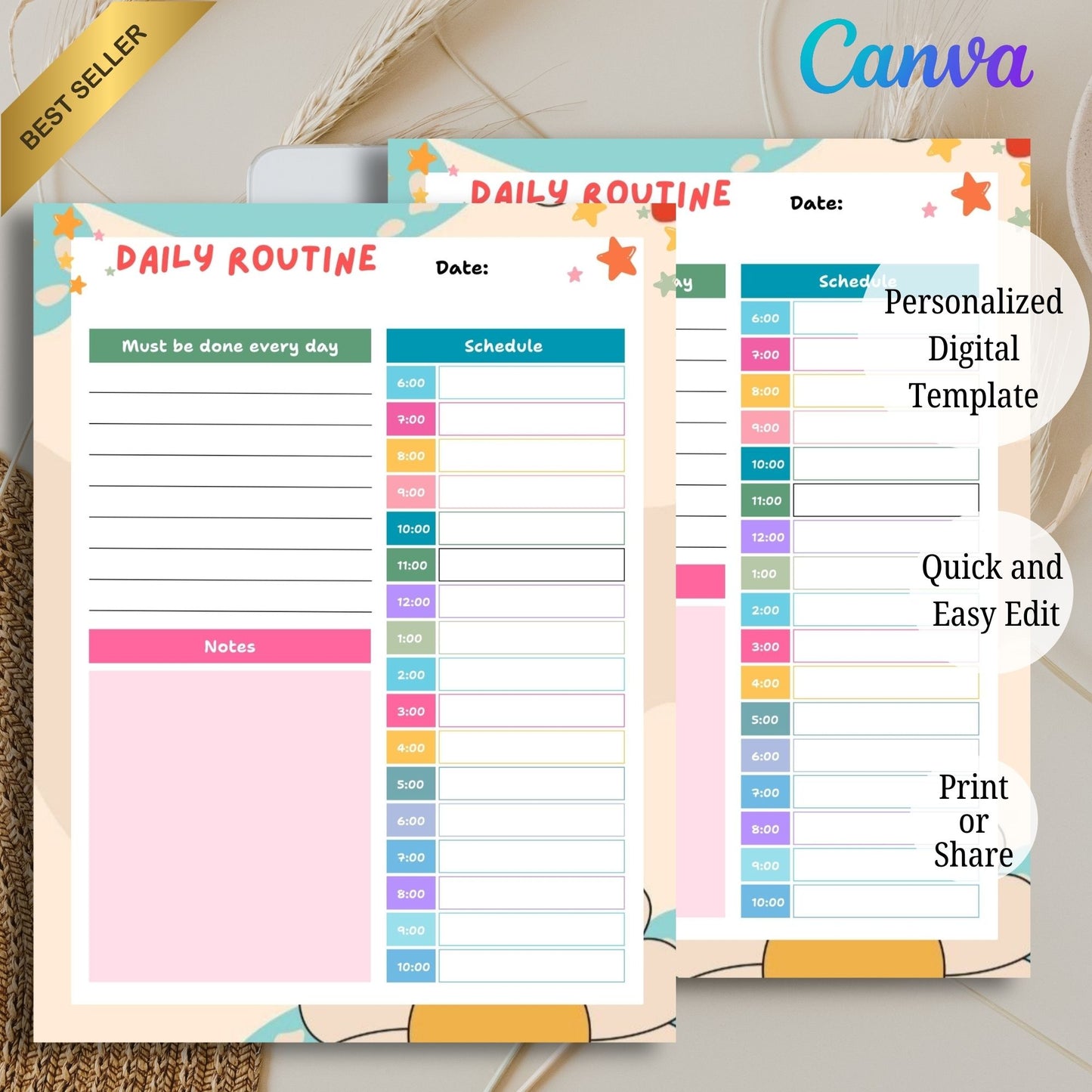 Kids Daily Routine Chart