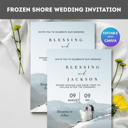 Frozen Shore Wedding Invitation