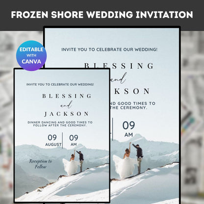 Frozen Shore Wedding Invitation