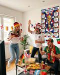 FIFA World Cup 2026 Geometric Poster | Modern Bold Tournament Schedule Chart