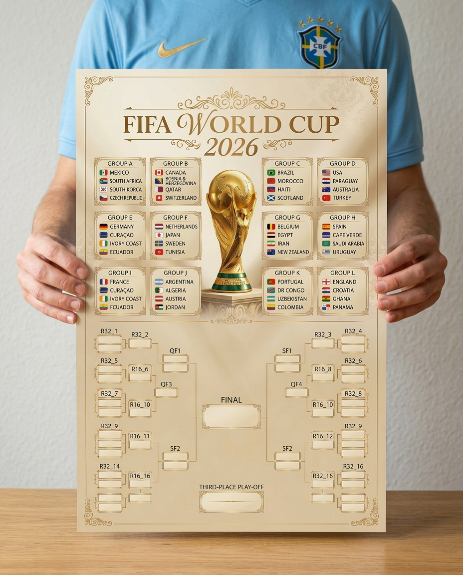 FIFA World Cup 2026 Street Art Poster | Urban Graffiti Style Tournament Chart